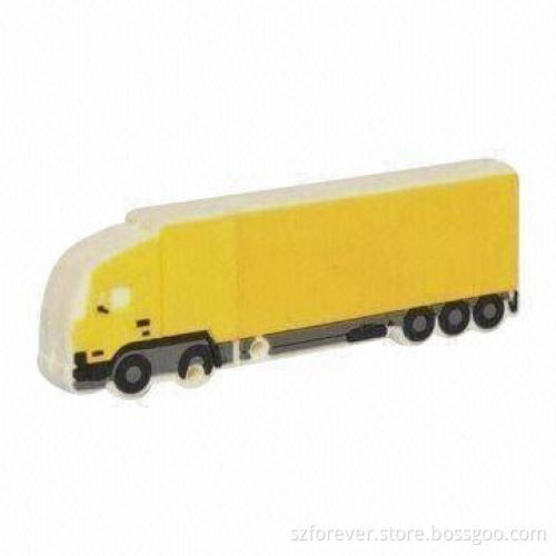 Truck Pen/Custom USB Flash Drive, Supports Microsoft's Windows 98 SE, Me, 2000 and XP OS